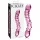 Icicles No. 55 - stekleni dildo z dvema koncema za G-točko - roza