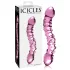 Icicles No. 55 - stekleni dildo z dvema koncema za G-točko - roza