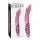 Icicles No. 57 - stekleni dvostranski dildo s penisom - roza