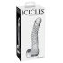 Icicles No. 61 - steklen dildo s testisi in penisom - prozoren