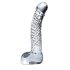 Icicles No. 61 - steklen dildo s testisi in penisom - prozoren