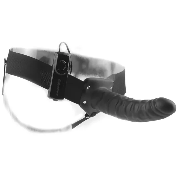 Fetish Strap-On 8 - strap-on votlični vibrator - črn