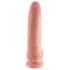 King Cock 9 - velik dildo z modoma in priseskom (23 cm, naraven)
