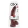 King Cock - realistični dildo z modami in priseskom - 23 cm - rjav