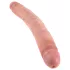 King Cock - dvojni dildo - realističen, dolg 31 cm - naravna barva