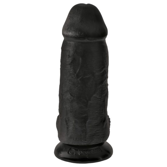 King Cock 9 Chubby - prisesan dildo črne barve (23 cm)