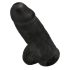 King Cock 9 Chubby - prisesan dildo črne barve (23 cm)