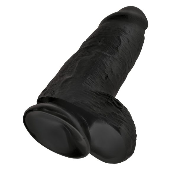 King Cock 9 Chubby - prisesan dildo črne barve (23 cm)
