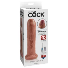 King Cock - realistični dildo - 18 cm - temna koža