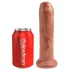 King Cock - realistični dildo - 18 cm - temna koža