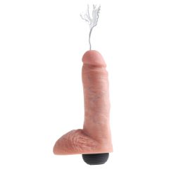   King Cock 8 - realističen dildo za brizganje (20 cm) - naravni