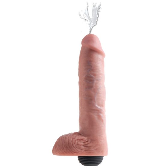 King Cock 11 - realističen dildo za brizganje (28 cm) - naravni