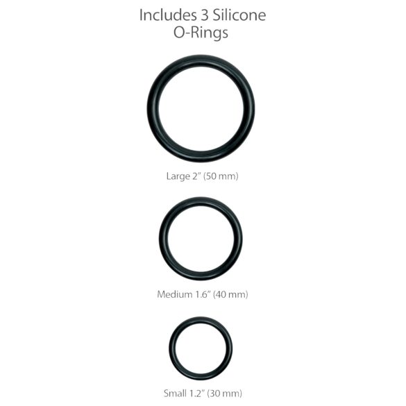 King Cock - Strap-on dildo s pasom - črn 18 cm