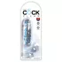 King Cock Clear - dildo s priseskom in modami - prozoren 15 cm