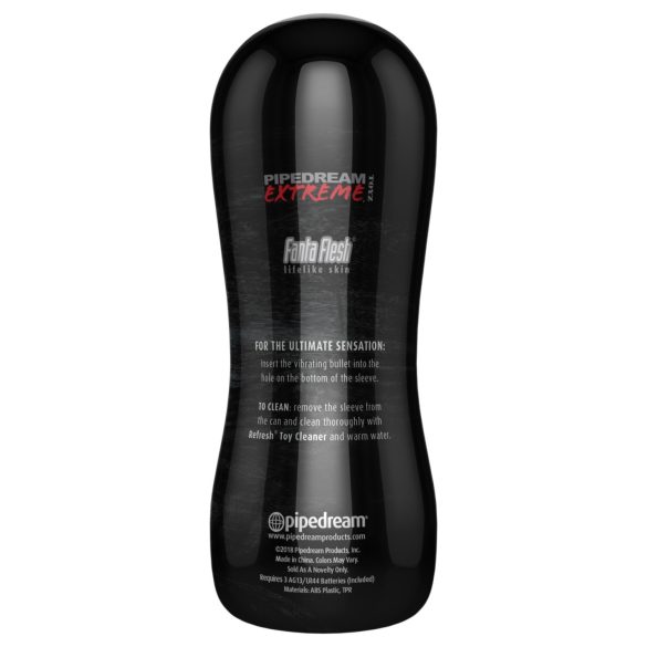 PDX Elite - vibracijski masturbator za zadnjico - naravna barva