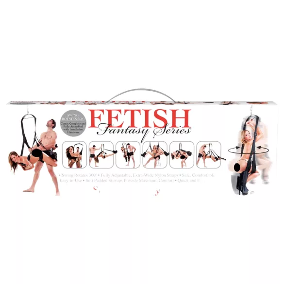 Pipedream - Fetish Fantasy - seks gugalnica z 360-stopinjskim vrtenjem (črna)