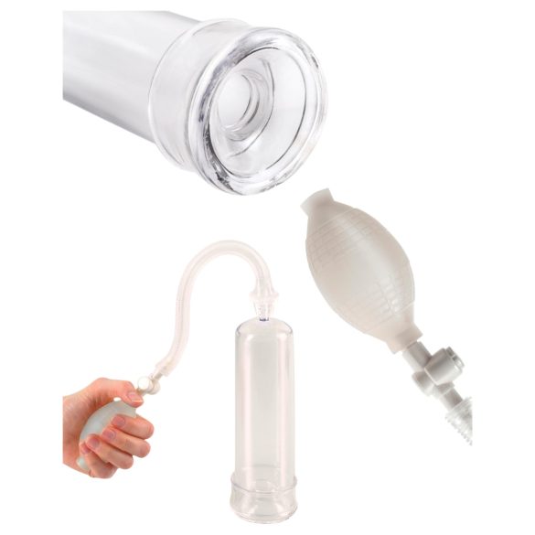 Pump Worx - penisna črpalka - začetniška - prozorna