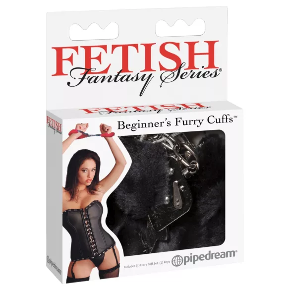 Fetish Fantasy - plišaste lisice - črne