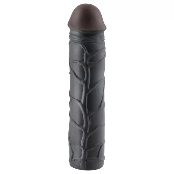 Pipedream - X-TENSION Mega 3 - realistični podaljšek penisa (22,8 cm, črn)