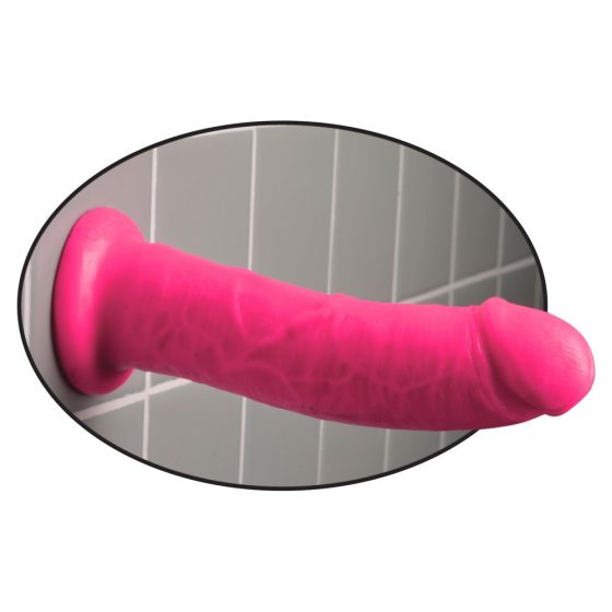 Dillio 8 - pripenjalni, realistični dildo (20 cm) - roza