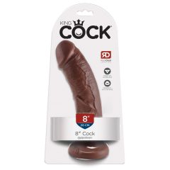 Dildo King Cock 8 (20 cm) - rjav