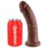 King Cock 8 dildo (20 cm) - rjava