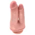 King Cock - dvojni dildo za dvojno penetracijo - realističen - naravna barva