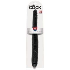   King Cock 16 Tapered - realističen dvojni dildo (41 cm) - črn