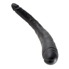   King Cock 16 Tapered - realističen dvojni dildo (41 cm) - črn