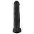 King Cock 15 - dildo z modrčki in priseskom - črna 38 cm