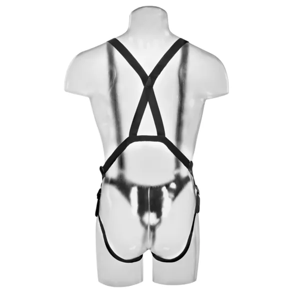 King Cock - strap-on dildo - votlo, nastavljivo, 25 cm