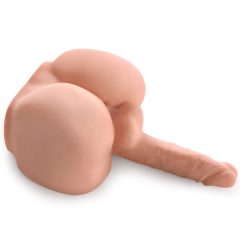   PDX Dirty Talk - realistični stokajoči penis dildo torzo masturbator (naravni)