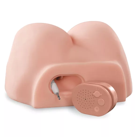 PDX Dirty Talk - realistična seks lutka torzo z dildom - naravna barva