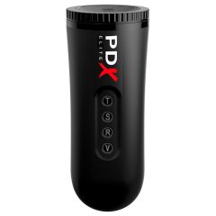 PDX Moto Blower - sesalni vibracijski masturbator (črn)