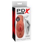   PDX Double Stroker - realistični masturbator 2v1 (temno naraven)