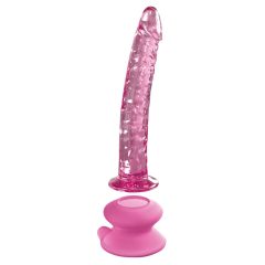 Icicles No. 86 - Stekleni dildo za penis (roza)
