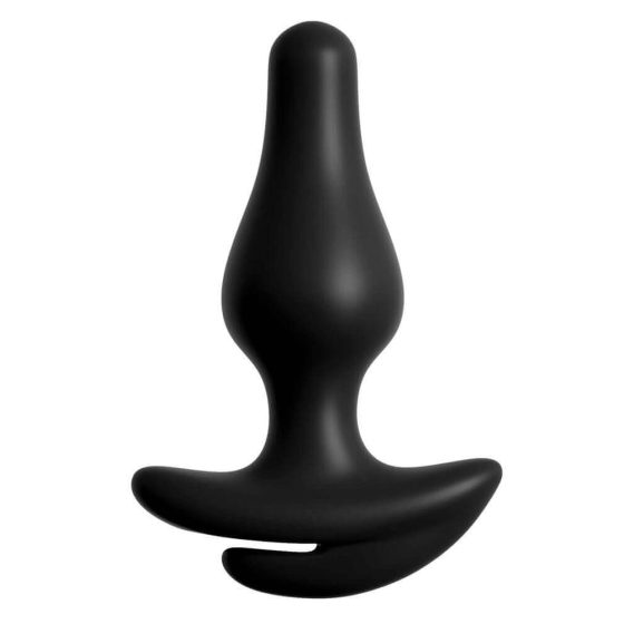 HOOKUP Plug - čipkasto dno z analnim dildom (črno)