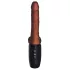 King Cock Plus 7,5 - vibrator z modom potiskanja in modi - rjav