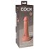 King Cock Elite 6 - realistični dildo z vakuumskim podstavkom 15cm