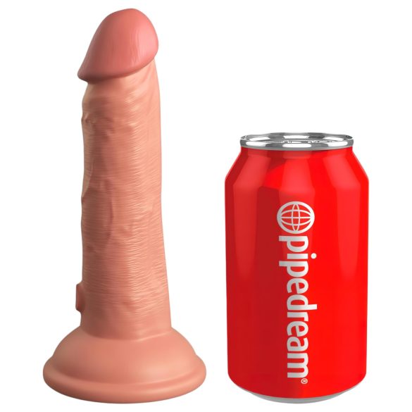 King Cock Elite 6 - realistični dildo z vakuumskim podstavkom 15cm