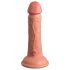 King Cock Elite 6 - realistični dildo z vakuumskim podstavkom 15cm