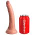 King Cock Elite - realistični dildo z oprijemom - 18 cm - naravna barva