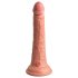 King Cock Elite - realistični dildo z oprijemom - 18 cm - naravna barva
