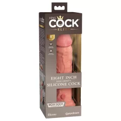   King Cock Elite 8 - realistični dildo s priseskom - 20 cm - natur