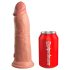 King Cock Elite 8 - realistični dildo s priseskom - 20 cm - natur