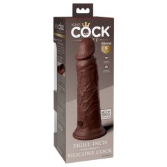   King Cock Elite 8 - pripenjalni, realistični dildo (20 cm) - rjav