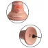 King Cock Elite 6 - vibrator s priseskom (15 cm) - naraven