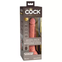   King Cock Elite 7 - vibrator s priseskom - daljinsko upravljanje - 18 cm