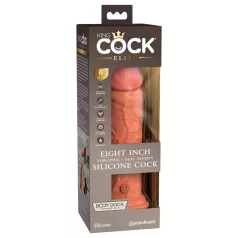   King Cock Elite 8 - realistični vibrator 20 cm - temna koža
