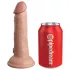 King Cock Elite Beginner's - pas z nastavkom - realistični penis - natur